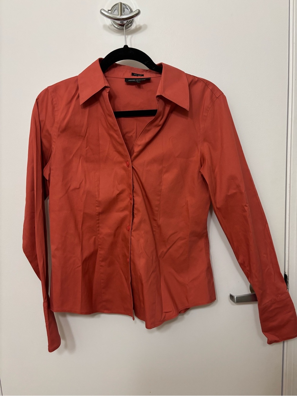 Jones New York Coral Button-Up Shirt